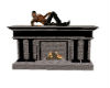 Cobblestone Fireplace 2