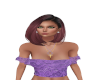 purpel lace top2pice set