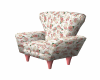 pink flowers chair