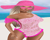 Pink Bikini Hat n Shades