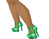 green plad  shoes