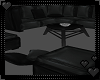 Black Corner Sofa Set