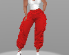 red cargo pant