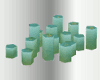 Animated Teal Candles