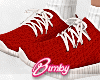 Gym Sneakers + Socks Red