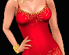 RL red & gold dust dress