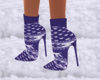purple sweater boots
