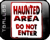 haunted sign