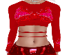 *ZD* Red Butterfly Diamante Top