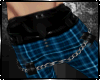 Chained Open Pants Blue