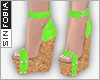 ::S::Cork wedges Lime