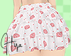 Strawberry mini Skirt