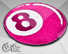 Deep Pink 8 Ball Rugs