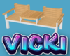 two seater beach bench