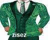 !Green Silk Suit Blazer