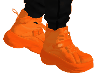 Orange sport sneakers
