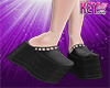 K- Platform Black Clogs