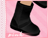 PINK-Snow boots Black