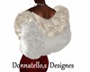 white add on fur coat