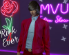 LEATHER JACKET-RED