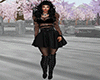 black winter skirt