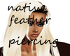 feather native piercing