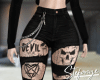 St. Pants black + tattoo