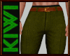 Olive green pants Skn
