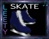 Blue Ice Skaters