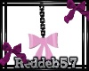 *RD* Pink Blk Bow Ears