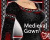 .a Medieval Gown Blk/Slv