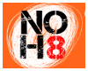 [L.M]NOH8 White Sticker