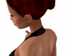 red hair 9 in a bun