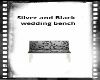 silver&blk wedding bench