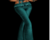 Tur Teal lace jean