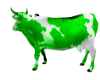 green cow