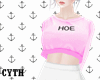 [C] Pink Hoe Sweater