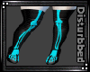 ! Latex Skele Boots-Blue