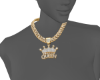Gold Chain Queen Pendent