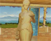 Greek statue lady bath