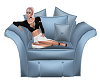 soft blue comfy seat