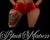 !BM Leather Red Shorts
