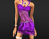 short purple lace dress