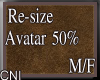 Re-Size Aatar 50%