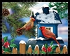 Winter Cardinals Doormat