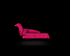 Pink black lounge chair