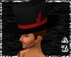 Black Top Hat w/Red Band