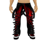 Red Dragon Buckle Pants