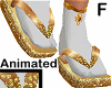 kimono slippers gold - F