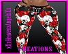 Roses&SkullsRedTightPant